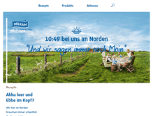 Tablet Screenshot of milram.de
